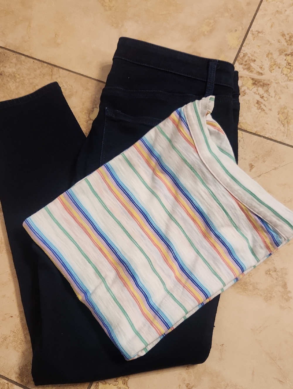 Talbots Bundle Tee W/ Jean Jeggings